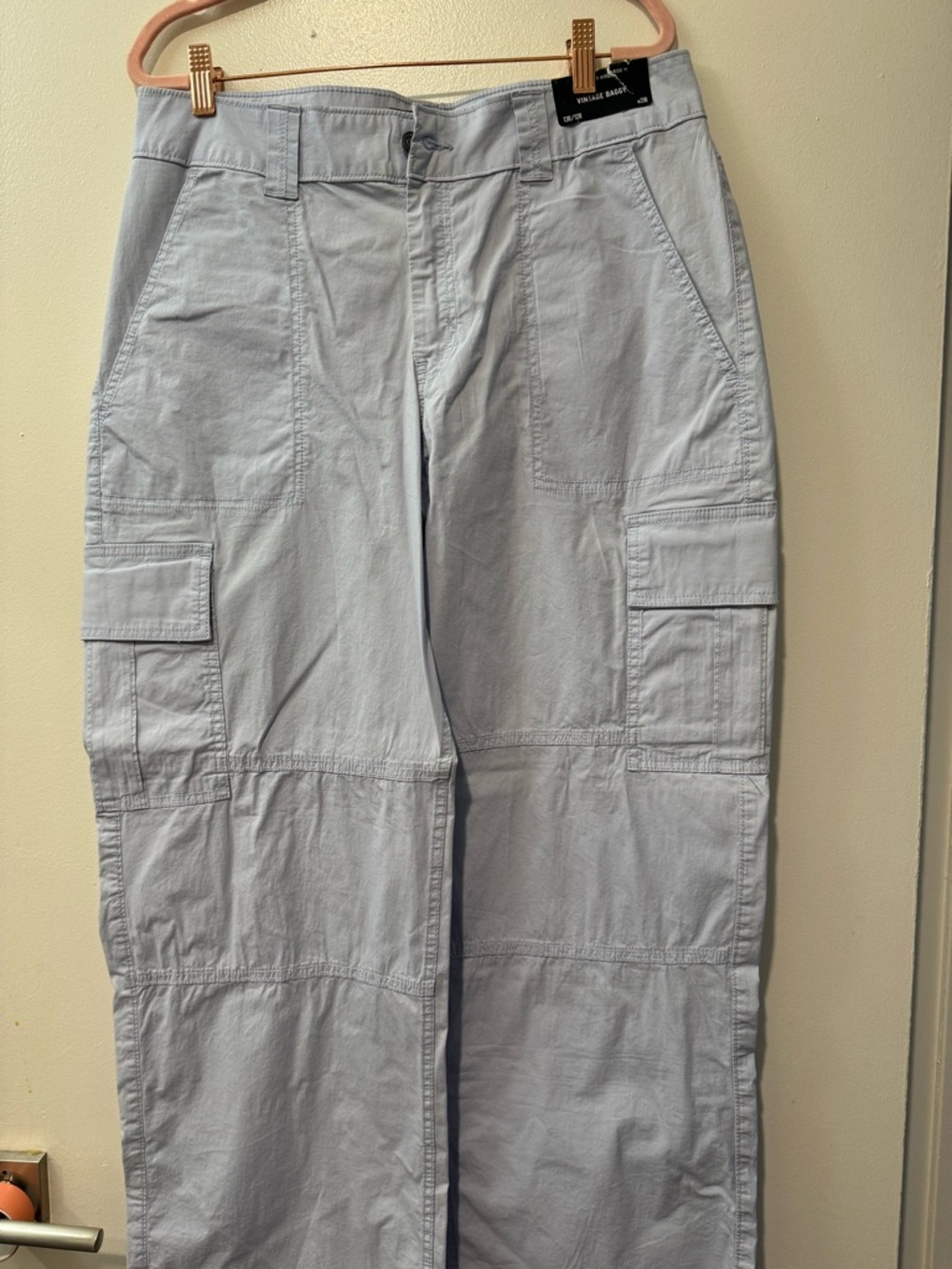 Hollister Light Blue Cargo Trousers